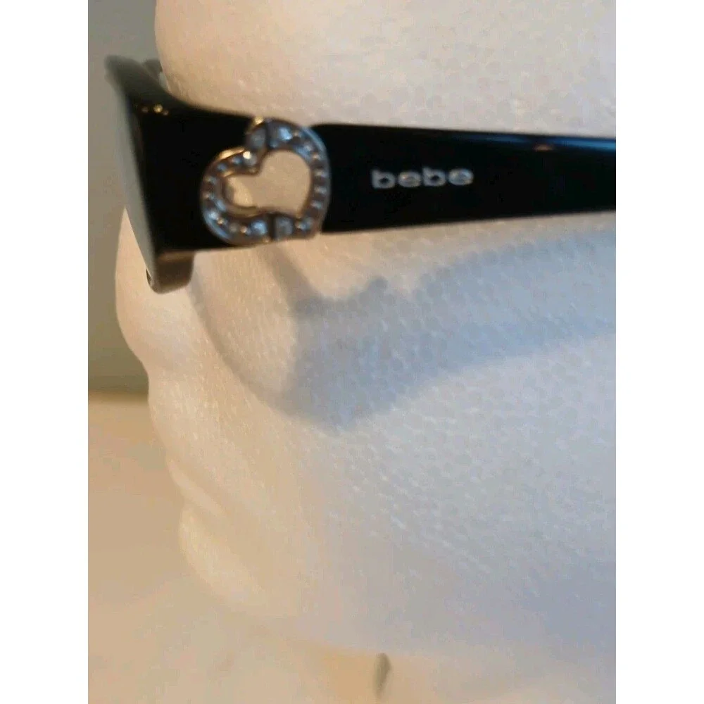 BEBE Eyeglasses Frames  Only ADMIRED BB5005 Jet Black Full Rim  W Case And Cloth